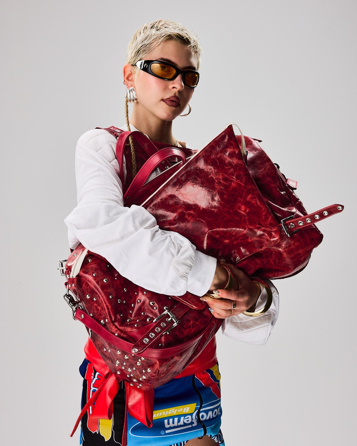 Northstar Marble Red Duffle Bag