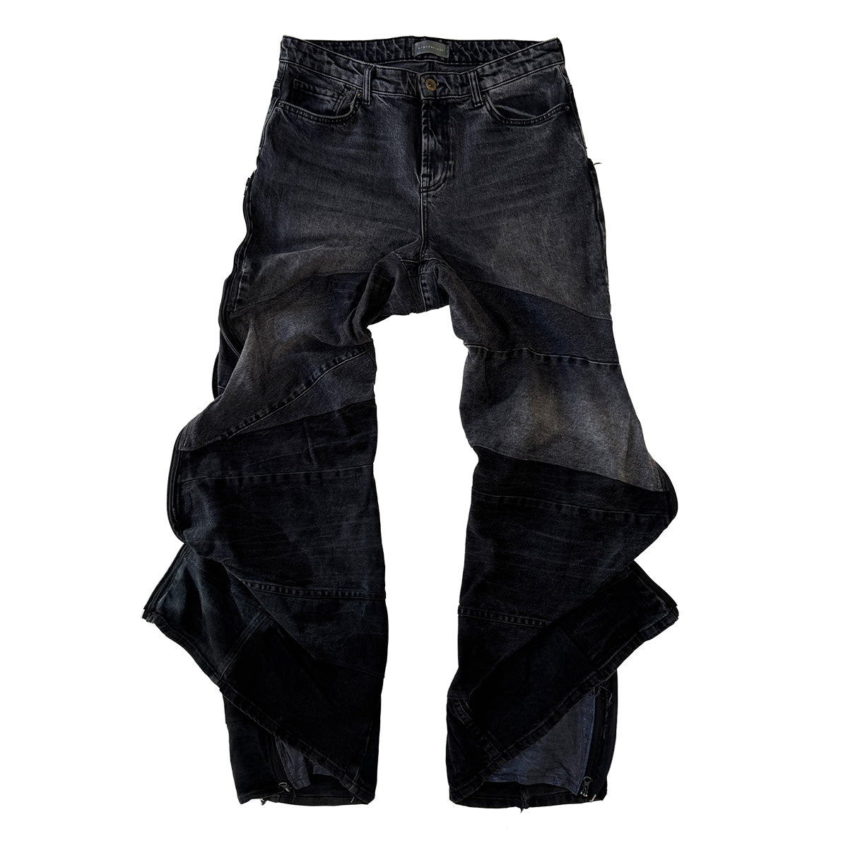 Double Dark Zip Pants