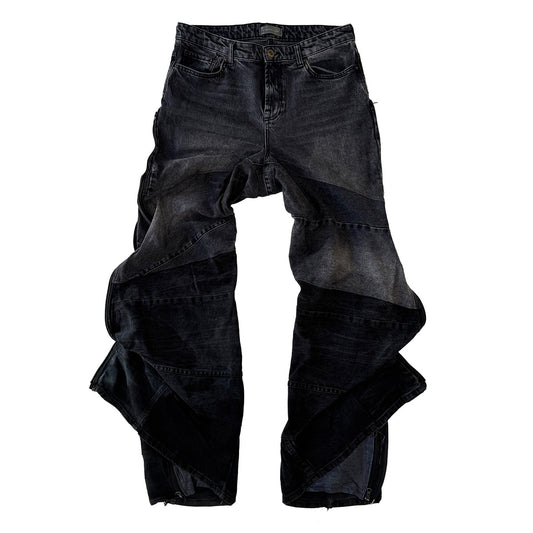 Double Dark Zip Pants