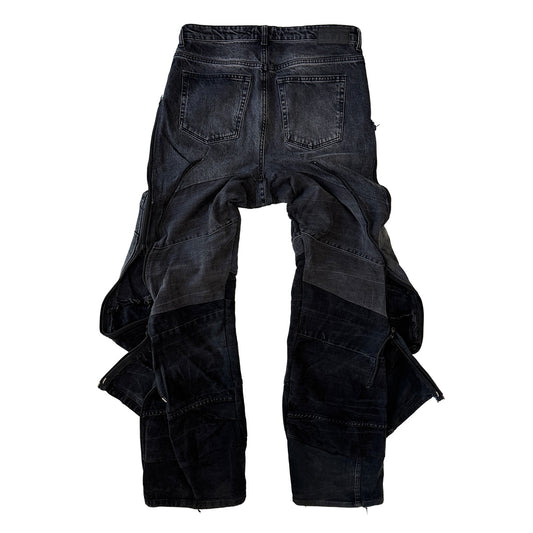 Double Dark Zip Pants