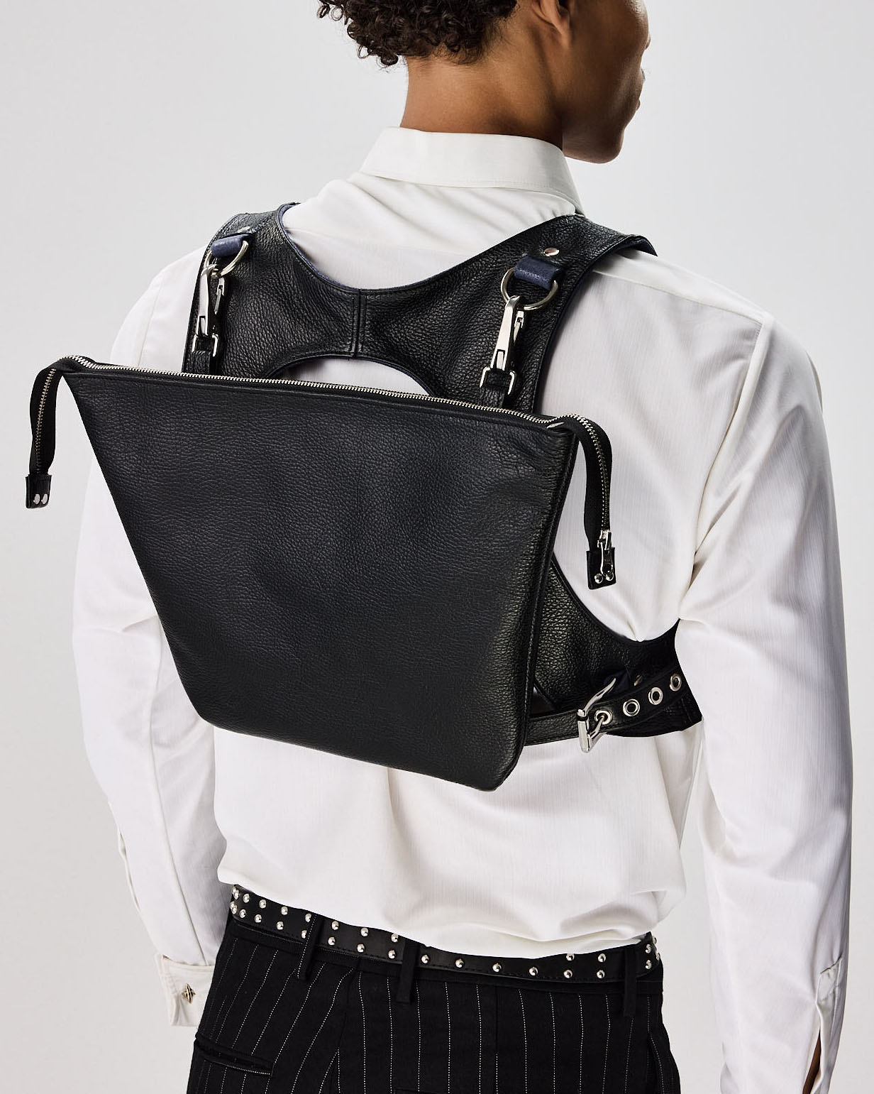 Northstar Tumbled Black Clutch Bag