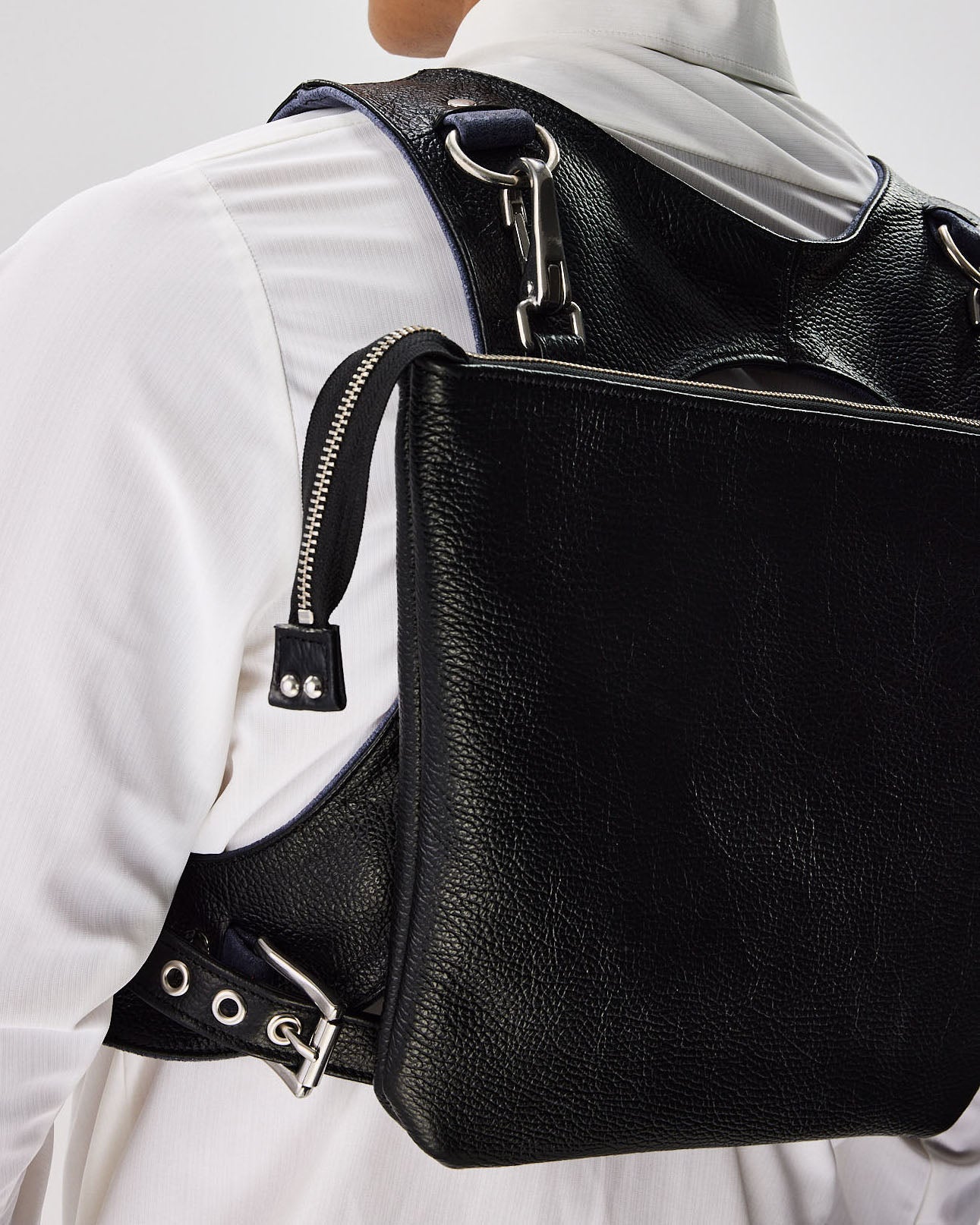 Northstar Tumbled Black Clutch Bag