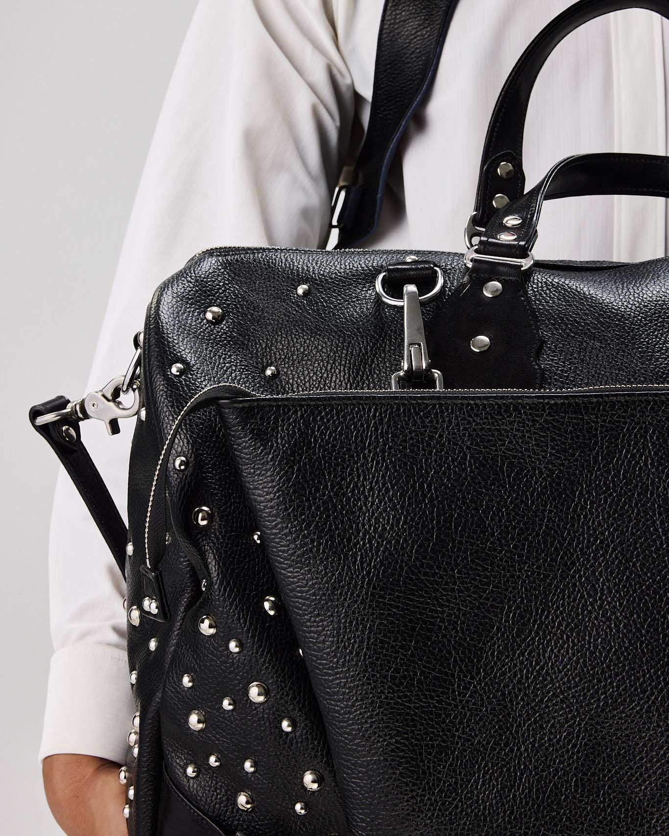 Northstar Tumbled Black Clutch Bag