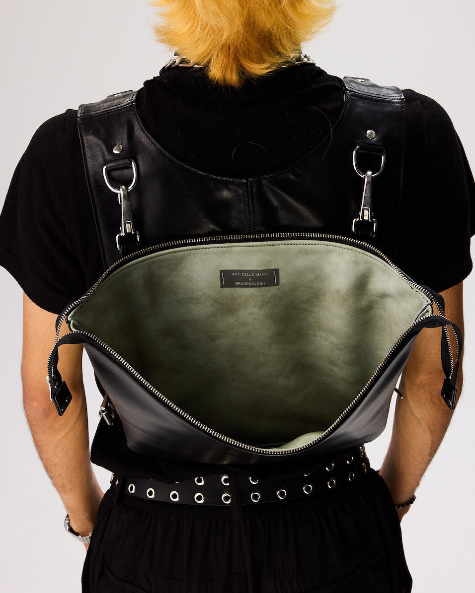 Northstar Jet Black Clutch Bag