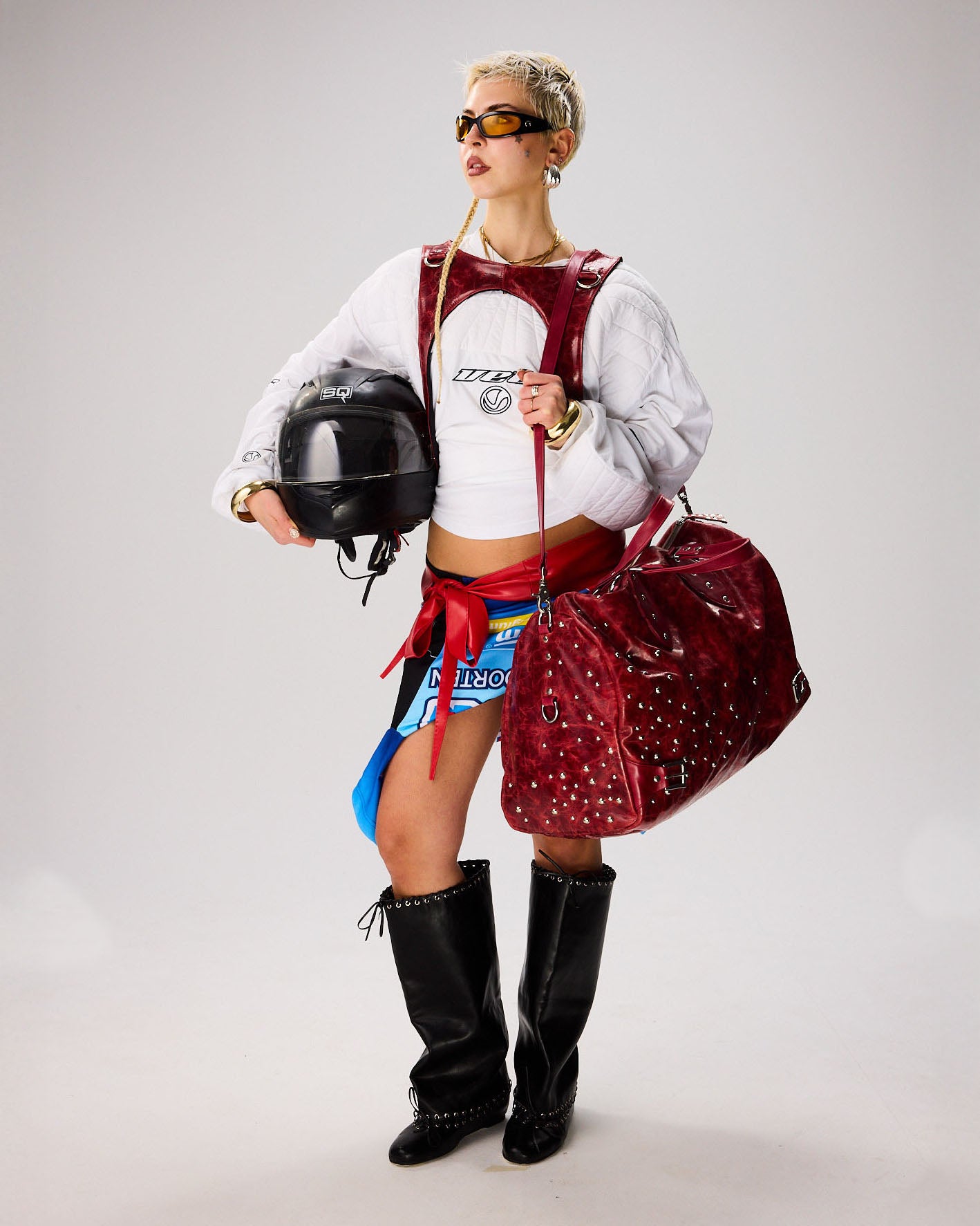 Northstar Marble Red Duffle Bag