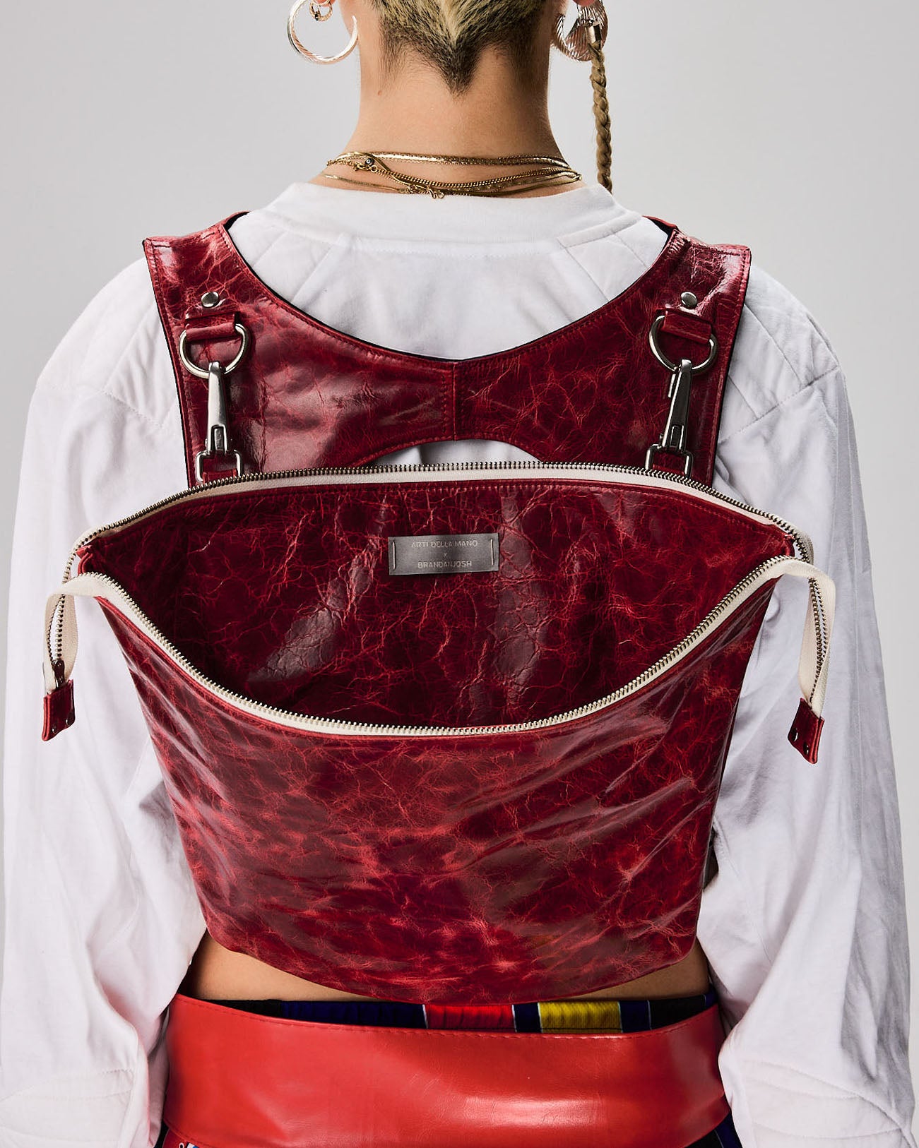 Northstar Marble Red Clutch Bag